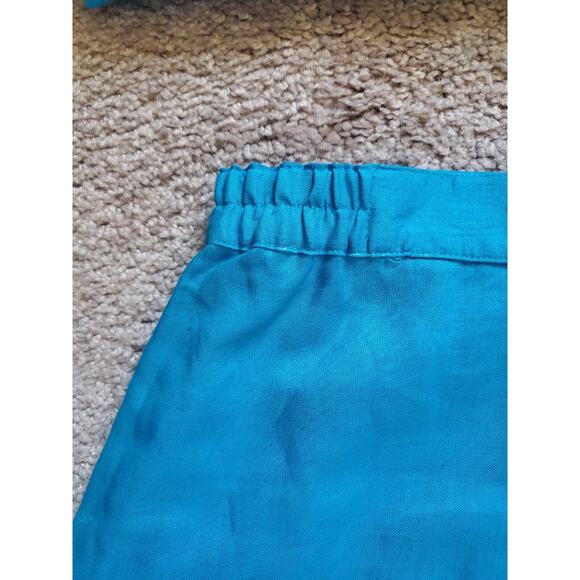 Vintage Anne French Aqua Beaded Jewels Skirt Set Deadstock NWT, Plus Size 16 - Picture 9 of 13